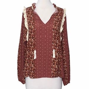Anthropologie Dolan Lucille Peasant Top, XS